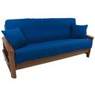 Conjunto de capa de futon Blazing Needles Full Royal Blue 191x137x23cm