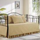 Conjunto de capa de sofá-cama HOMBYS Diamond Stitching Beige, 5 peças
