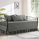 Conjunto de capa de sofá-cama HOMBYS Diamond Stitching cinza escuro, 5 peças