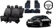 Conjunto de Capa Jetta 05-10 + Tapete e Capa de Volante Personalizado