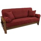 Conjunto de Capa para Futon Blazing Needles Vinho Tinto 20x20 cm