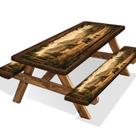 Conjunto de Capa para Mesa Uokiuki Impermeável com Borda Elástica 3 Peças