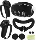 Conjunto de capa protetora para Oculus/Meta Quest 3 - Preto Conjunto de capa protetora para Oculus/Meta Quest 3 - Preto