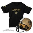 Conjunto de capacete e camisa de futebol Franklin Sports NFL Saints