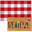Conjunto de capachos de Natal Duraaamo Nature Coir Conjunto de capachos de Natal Duraaamo Nature Coir