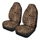 Conjunto de capas de assento dianteiro de carro com estampa de leopardo moderna ADDMOS
