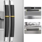 Conjunto de capas de maçaneta de geladeira MRKG de 4, 40 cm, preto Conjunto de capas de maçaneta de geladeira MRKG de 4, 40 cm, preto