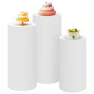 Conjunto de capas de pedestal cilíndrico SaitiMade White (3 unidades)