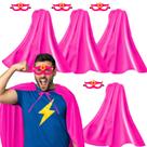 Conjunto de capas de super-heróis iRoleWin para adultos com máscaras, pacote com 4