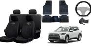 Conjunto de Capas para Corolla Cross 19-24 com Tapete de Borracha