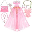 Conjunto de capas para princesas Fedio Princess Dress Up Clothes de 3 a 8 anos
