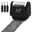 Conjunto de carimbos de proteção contra roubo de identidade Miseyo Black