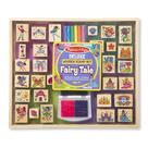 Conjunto de carimbos e cores Melissa & Doug Fairy Theme