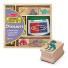 Conjunto de carimbos Melissa & Doug Dinosaurs com 8 carimbos e 5 lápis