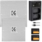 Conjunto de carregador de bateria K&F CONCEPT NP-FZ100 com slot duplo de 2280mAh