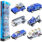 Conjunto de Carrinhos BenRich 6 Peças Escala 1:64 Veículos em Liga