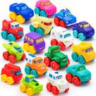 Conjunto de carros de brinquedo JOYIN Cartoon Cars de borracha macia para crianças