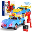 Conjunto de carros de brinquedo Play22 Take Apart Racing Car com furadeira, 30 unidades