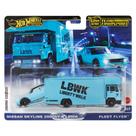 Conjunto de carros Hot Wheels Premium Team Transport LBWK Liberty Walk