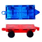 Conjunto de carros Magnetic Tiles MAGBLOCK de 2 peças para crianças