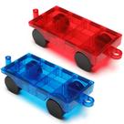 Conjunto de carros magnéticos Gemmicc Magnet Construction Vehicle 2PCS