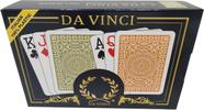 Conjunto de cartas de baralho DA VINCI Palermo 100% plástico de 2 baralhos