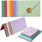 Conjunto de cartões e envelopes coloridos Toperd, pacote com 50, 13 x 18 cm Conjunto de cartões e envelopes coloridos Toperd, pacote com 50, 13 x 18 cm