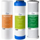 Conjunto de cartuchos de filtro de água iSpring F3 NSF de 6 meses Conjunto de cartuchos de filtro de água iSpring F3 NSF de 6 meses