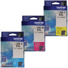 Conjunto de cartuchos de tinta Brother LC20E Super High Yield CMY Colors
