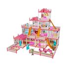 Conjunto De Casa De Bonecas 3D DIY Castelo De Princesa Dos Sonhos Para Meninas, Brinquedo Musical De