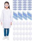 Conjunto de casacos de laboratório para crianças Xtinmee, 12 peças, traje médico