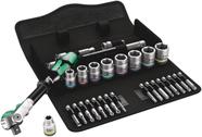 Conjunto de catracas Wera 8100 SB 9 velocidades 3/8 Drive 29 peças Conjunto de catracas Wera 8100 SB 9 velocidades 3/8 Drive 29 peças