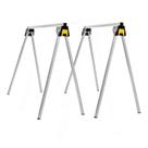 Conjunto de cavaletes STANLEY Zag Industries 750 libras (29 x 31 polegadas), prata