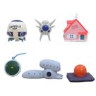 Conjunto de cenas em miniatura Dragon Ball Z, 6 peças, PVC, mod colecionável