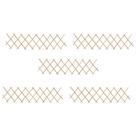 Conjunto de cercas de treliça vidaXL extensível, 5 peças de Firwood Brown Conjunto de cercas de treliça vidaXL extensível, 5 peças de Firwood Brown