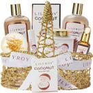Conjunto de Cestas de Presentes de Spa Lily Roy - Aroma de Coco para Mulheres Conjunto de Cestas de Presentes de Spa Lily Roy - Aroma de Coco para Mulheres