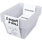 Conjunto De Cestas Organizadoras Pequenas 1,2 L Coza One 4 Peças Natural