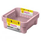 Conjunto de Cestas Sanremo SR8848 L4P3 1,6L Rosa Conjunto de Cestas Sanremo SR8848 L4P3 1,6L Rosa