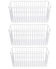 Conjunto de cestos de congelador SANNO Wire Storage para escritório doméstico branco