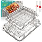 Conjunto de cestos de fritadeira Air OPENICE para forno com panelas e pergaminho Conjunto de cestos de fritadeira Air OPENICE para forno com panelas e pergaminho