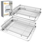 Conjunto de cestos de fritadeira de ar DONGULI para forno de aço inoxidável 40x30cm