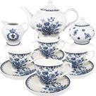Conjunto de chá Brew To A Tea Blue Dream Porcelain 1,4 L 240 mL 8 onças