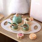 Conjunto de chá - brinquedo de madeira, simulação, educacional, montessori, sensorial, táctil