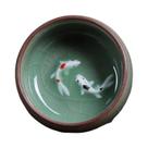Conjunto De Chá Chinês Com Xícaras De Porcelana Celadon Golden Fish 60ml, Delicadas Xícaras De Chá