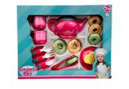 Conjunto de Cha - Comidinha Cha da Tarde Donuts HONGYAO