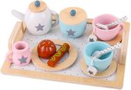 Conjunto de chá de madeira Toy Kids Pretend Toy 15 unidades, Conjunto de chá de madeira Toy Kids Pretend Toy 15 unidades,