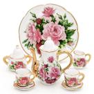 Conjunto de chá de porcelana em miniatura Odoria, escala 1/6, Dollhouse, 8 unidades Conjunto de chá de porcelana em miniatura Odoria, escala 1/6, Dollhouse, 8 unidades
