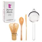 Conjunto de Chá Matcha BamboomN - Chasen, Coador, Colher e Dosador