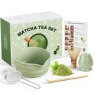 Conjunto de Chá Matcha Dayacoco 500 ml Tigela de Cerâmica 5 Peças Conjunto de Chá Matcha Dayacoco 500 ml Tigela de Cerâmica 5 Peças