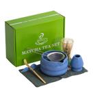 Conjunto de chá Matcha DWEHIXBUY 7 unidades com tigela, batedor, suporte e peneira